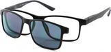 MPG Leesbril KLH144 Met Zonneclip-Zwart 2-+3.00