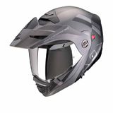 Scorpion ADX-2 Galane Mat Zwart Zilver Adventure helm - Helm