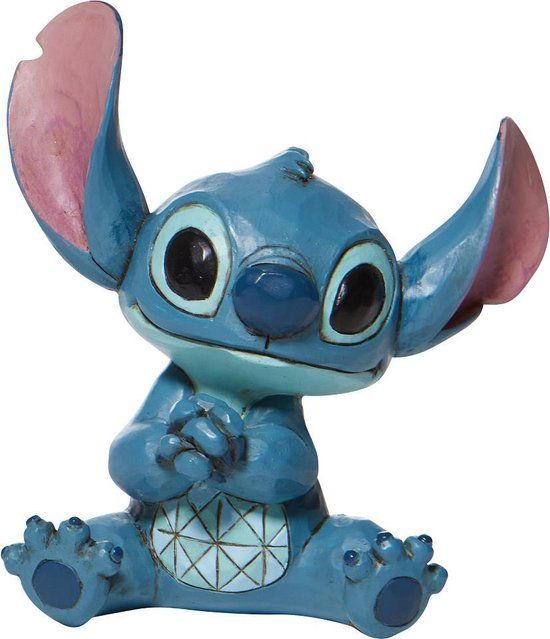 Disney Traditions Stitch Mini Figurine by Jim Shore - Blue & Multi - 4.5cm