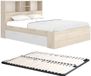 Vente-unique Bedframe hout natuurlijk licht, wit 140 x 190 cm
