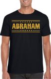 Bellatio Decorations Verkleed shirt voor heren - Abraham - Zwart - Glitter - Verjaardag/Themafeest - 50 jaar - XXL