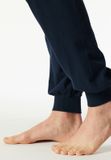 SCHIESSER Lange pyjama Heren Oceaanblauw Effen 100% Katoen Maat 48
