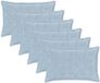 vidaXL - Kussensloop - 6 stuks - Lichtblauw - 30 x 50 cm