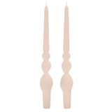 Set Cereria Di Giorgio Set van 4 handgemaakte kaarsen met Voluta-spiraal – hoogte 30 cm – poeder