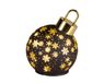 Decoris Draaiende kerstbal d14h18 zwart
