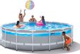 Intex Prism Frame Premium Ø 488 x 122 Clearview Ensemble de piscine