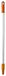 Maya Professional Tools 80203-7 aluminium steel voor inklapbare veegschep, FBK/levensmiddelhygiëne, 800 mm x 25 mm, oranje
