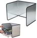 Plaque de cuisson - 400*400*305MM - Pliable - Pare-éclaboussures de cuisine - Pare-éclaboussures de cuisinière - Pare-éclaboussures - Paroi arrière - Protection anti-éclaboussures 3 côtés - Antiadhésif - Protection anti-éclaboussures de graisse pliable - Pour cuisinière à gaz, plaque de cuisson, poêle et friteuse
