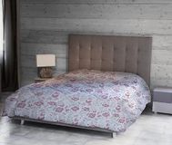 Homemania 14832 quilt Juliet-Natura, dubbel, winter, voor bed, wit, roze, grijs, microvezel, 260 x 250 cm