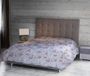 Homemania 14832 quilt Juliet-Natura, dubbel, winter, voor bed, wit, roze, grijs, microvezel, 260 x 250 cm