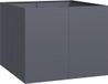 vidaXL Plantenbak 100x100x80 cm staal antracietkleurig