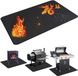 UBeesize Grote ondergrillmat van 196 x 122 cm voor buitengrill, dubbelzijdige vuurvaste grillmat voor vuurplaats, binnenhaardmat, vuurkorfmat, oliebestendige waterdichte barbecuebeschermer voor terras
