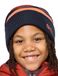 Jack Wolfskin Stripy Knit Beanie K Uniseks kinderbaret, nachtblauw