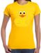 Bellatio Decorations Verkleed T-shirt dames - geel - eend - Carnaval/themafeesten L
