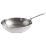 Lacor - 44420 - Cuisine braadpan van roestvrij staal 18/10, zonder antiaanbaklaag, ergonomische handgreep, volledig inductiebodem, geschikt voor inductie, oven en vaatwasser, Ø 20 cm, hoogte 5 cm