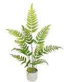 Kunstplant Bosvaren Kunstplant in Pot, Grote Kunstvaren, Kamerplant, Groene Plant, 76 cm