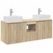 vidaXL Badkamerkastenset 3 st Sonoma Eiken 49,5 x 41 x 62,5 cm