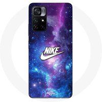 Nike Hoesje Xiaomi Poco M4 Pro 5G nike logo wit gekleurde ruimte