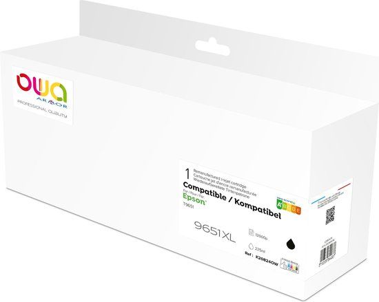 Armor K20824OW Inktcartridge Compatibel Zwart