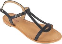 Les Dresco Hamess leren sandalen dames zwart 40