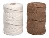Rayher Makramé garenset, 2,2 mm ø, natuur, 2x ca. 200 g, 2 spoelen à 70 m, 44000505