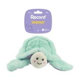 Record - Bubble hondenspel van pluche zonder vulling met rubberen bal – hondenbal met onvoorspelbare terugstoot, squeaker en crunchy-effect voor actief en veilig spelen, schildpad 22,5 cm