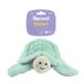 Record - Bubble hondenspel van pluche zonder vulling met rubberen bal – hondenbal met onvoorspelbare terugstoot, squeaker en crunchy-effect voor actief en veilig spelen, schildpad 22,5 cm