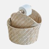 LOBERON Toiletrolhouder Suarce bruin/wit