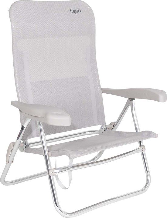 Crespo AL/205 Strandstoel - Beige - Klapstoel - 7 standen - 110 kg