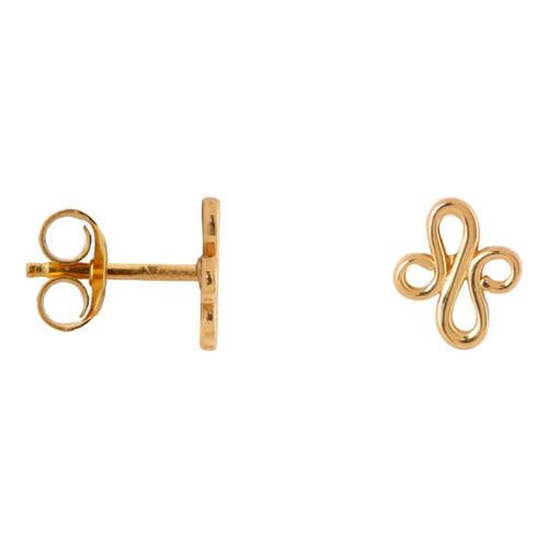 Label Kiki Kiki Label gold plated oorbellen Lotus Studs