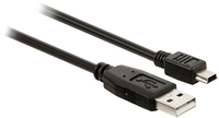 Valueline USB 2.0 A/Mini 5-pin Kabel - 3m - Zwart