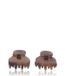 Solida klem gegolfd 2,7 cm x 2,6 cm brun épingles à cheveux