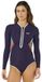 Rip Curl G-bomb 1.5 Mm Full Spring Shorty met lange mouwen en rits aan de voorkant voor dames blauw 6 vrouw