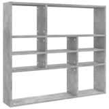 VidaXL Wandschap Hout Betonkleur 90x16x78 cm