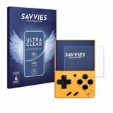 Savvies Screenprotector voor Miyoo Mini V4 - Folie Beschermfolie transparant 6 Stuks