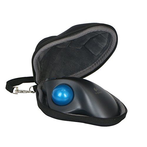 co2CREA Harde reis-beschermhoes etui tas voor Logitech M570 Wireless Trackball Mouse