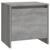 vidaXL Nachtkastje 45x34x44,5 cm Grijs Sonoma Eikenhout