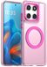 Selected by GSMpunt.nl Motorola MagSafe Compatibel Backcover Hoesje Geschikt voor Motorola Edge 60 Fusion - Roze & Semi-Transparant Design - Stijlvol & Goede Bescherming