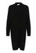 KAFFE Kaffe Damesjurk Rib Knit Funnel Neck Above Knie Lengte Lange Mouwen Jurk Dames, Black Deep