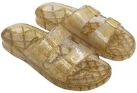 Cacatoes Cacatoès Damessandalen Anjo Glitter Goud/Kaki Maat 38
