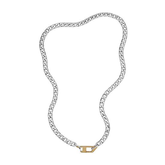 Diesel Steel DX1343040 Herenketting - Zilverkleurig - 60 cm