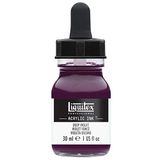 Liquitex 4260115 professionele acrylverf, vloeibaar, 30 ml, sterk gepigmenteerde airbrush-verf, donkerpaars