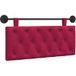 Bordeaux Tête de lit suspendue 110 x 55 x 7 cm velours