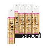 L'Oréal Paris Elnett Styling Spray, ultradun, voor het stylen en fixeren van het kapsel, zeer sterke grip, siliconenvrij, 6 x 300 ml