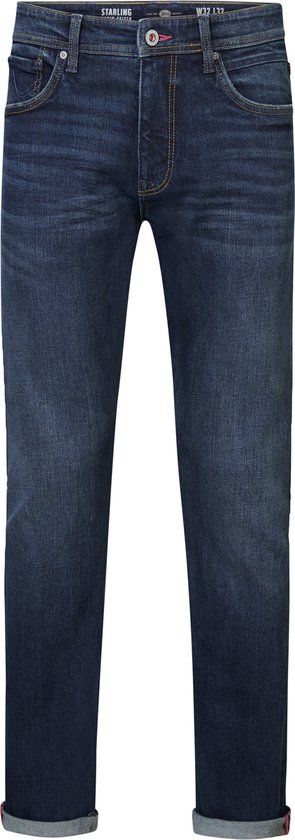 Petrol Industries Heren Jeans Straight Fit Starling - Spijkerbroek - Stretch Denim - Herenbroeken - Blauw - Maat W31L32