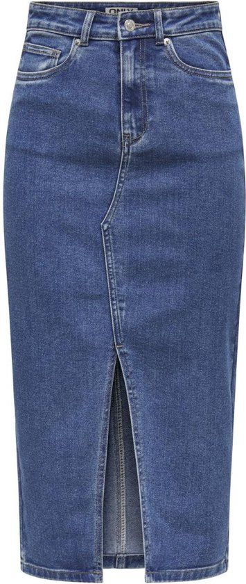 ONLY ONLSIRI FRONT SLIT SKIRT DNM GUA NOOS - Medium Blue Denim - Women's
