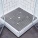 Ibenzoa® Tapis de douche antidérapant avec ventouses - Gris - 69 x 69 cm
