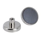 Magneet Expert® 32mm dia x 18mm hoog x M6 draad Y30BH Ferrite Pot Magneet - 5.8kg Pull (Noord) (Pack van 20)