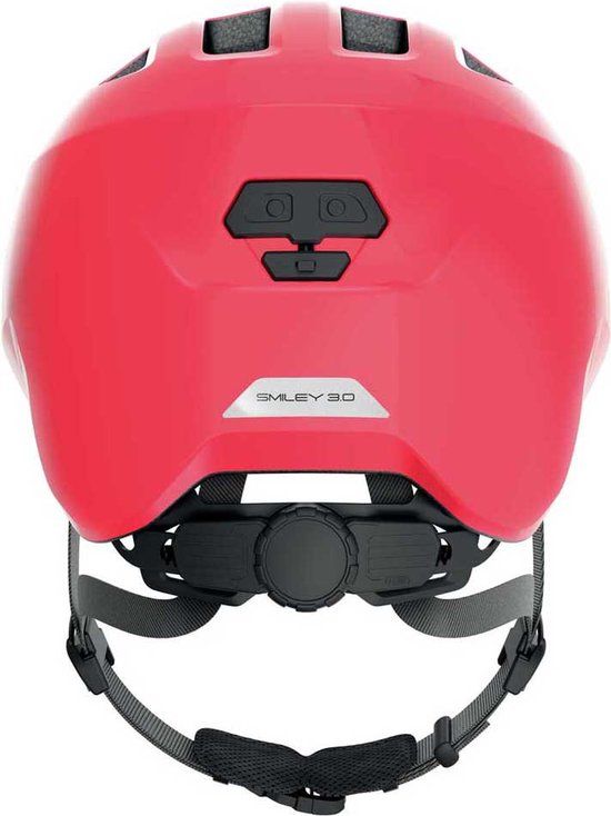 Abus Kinderhelm Smiley 3.0 M Shiny Red - Fietshelm voor Kinderen - Unisex - Rood - Maat M