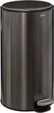 5Five Delta Afvalemmer - 30L - Zwart - Met Soft-close en Pedaal